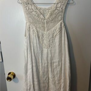 Entro Ivory Lace Top Bride Core Cozy Cute Vibes Women’s Medium